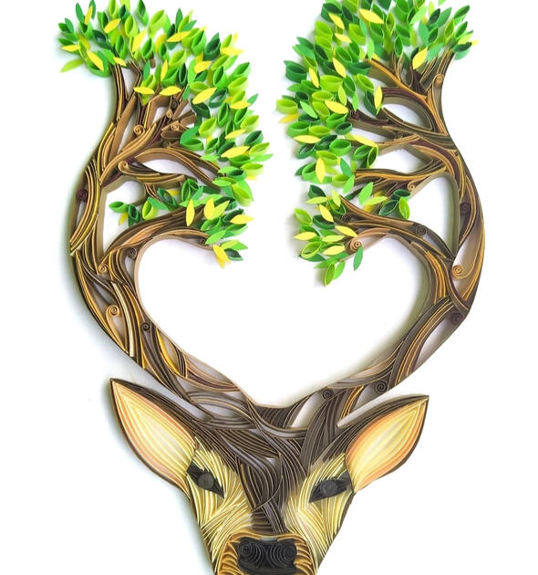 DeerTree paper quillinghttps://www.instructables.com/Oh-Deer-One-Year-Paper-Quilling-Project/