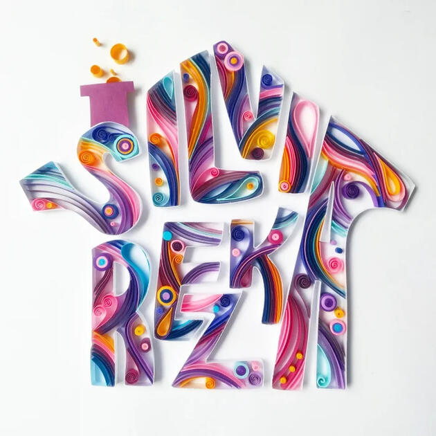 Paper Quilling Typography