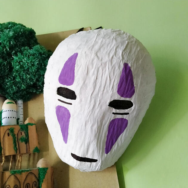 Kaonashi Paper Mache Mask