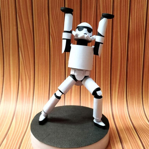 Stormtroopers figurine from paper