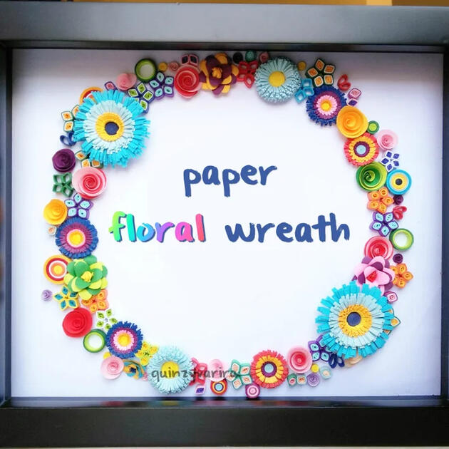 Paper Floral Wreath