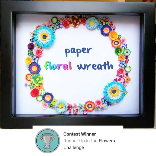 Paper Floral Wreath